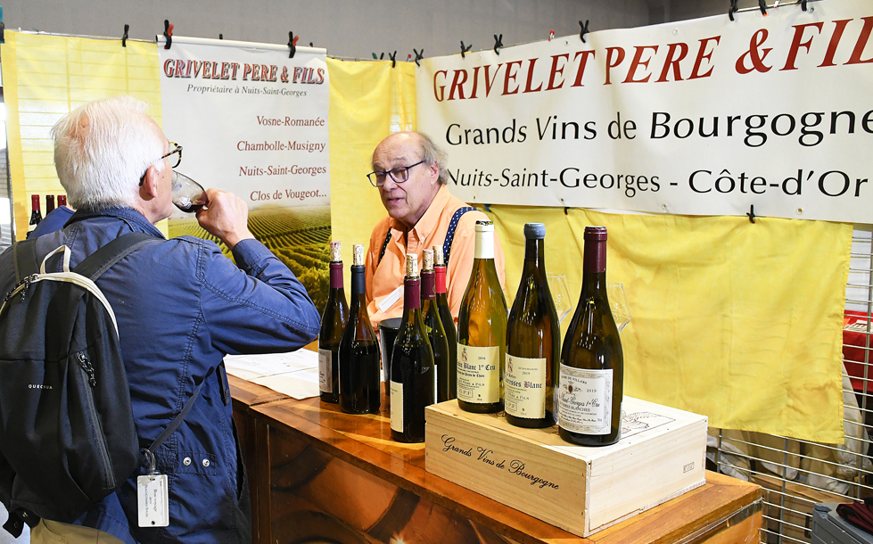 Stand Grivelet, grands vins de Bourgogne