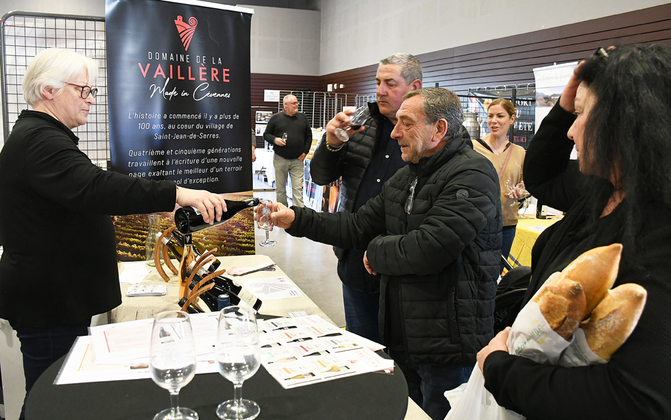 Stand du Domaine de la Vaillère, vins IGP des Cévennes